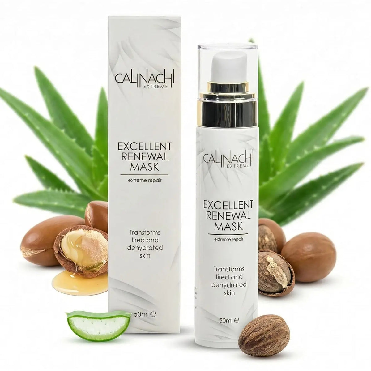 Excellent Renewal Mask for Face, Neck, and Décolletage, 50ml. CALINACHI Cosmetics