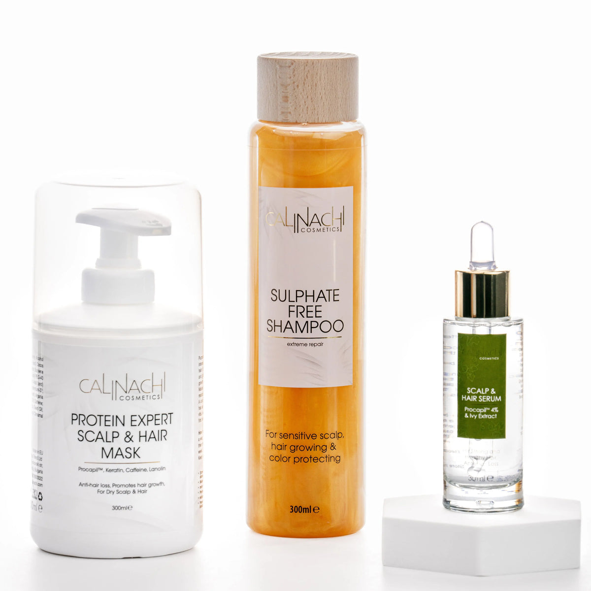 Protein Therapy against Hair Loss (normal to dry and dry) HairCare Sets CALINACHI Cosmetics