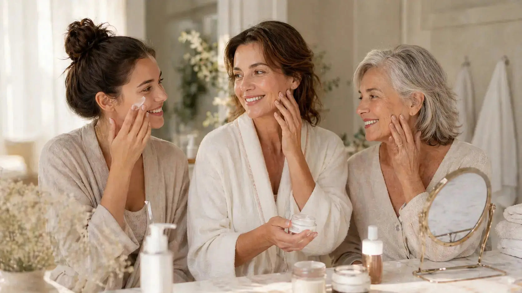 Skin Care by Life Stage 20+, 30+, 45+, 55+ CALINACHI Cosmetics