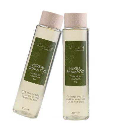 Dry &amp; Exhausted Hair Herbal Shampoo, Sulfate Free, 300ml.  CALINACHI Cosmetics