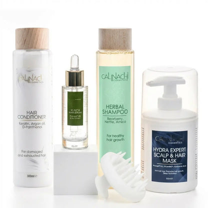 Stress Response / Shedding Support / Recovery Routine / Stress-Driven Hair Shedding Therapy HairCare Sets CALINACHI Cosmetics