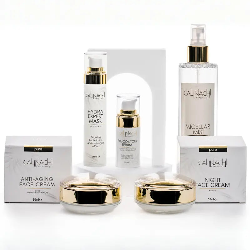 Full Therapy for Intensive Care Face, Neck and Décolleté SkinCare Set CALINACHI Cosmetics